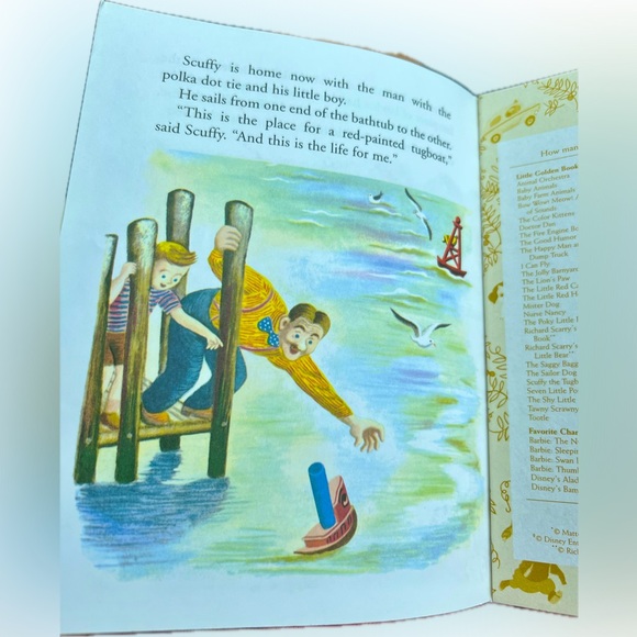 Scruffy the tugboat A little golden book excellent condition 1983 edition - Picture 6 of 10